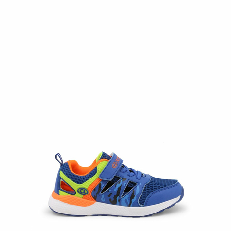 Schuhe & Sneakers & Kinder & Shone & A002_Royal-Orange & Blau