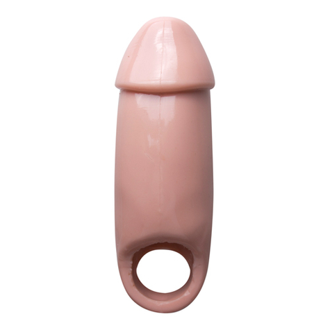 Penis Sleeves : Really Ample Wide Penis Enhancer Sheath Flesh