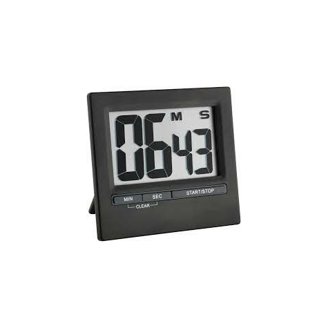 Tfa 38.2013.01 - Digital Kitchen Timer - Black - 99 Min - Aluminum - Plastic - Analog - Freestanding