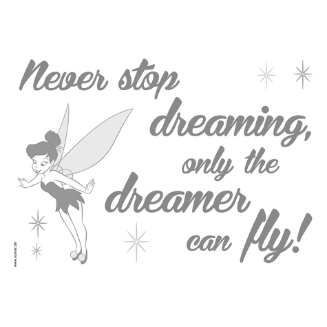 Wall Tattoo - Never Stop Dreaming - Size 50 X 70 Cm
