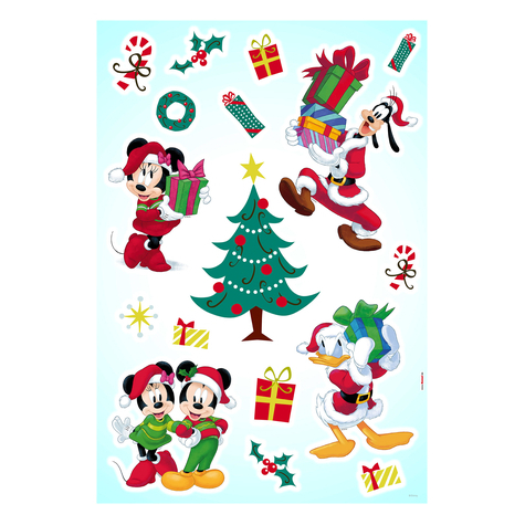 Tatuagem De Parede - Presentes De Natal Mickey - Tamanho 50 X 70 Cm