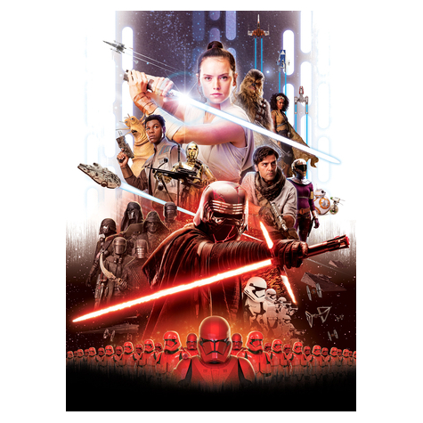 Papel De Parede Foto - Star Wars Ep9 Movie Poster Rey - Tamanho 184 X 254 Cm