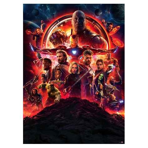 Papel De Parede Foto - Vingadores Infinity War Movie Poster - Tamanho 184 X 254 Cm