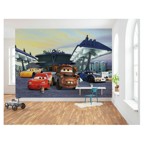 Photomurals  Photo Wallpaper - Cars3 Station - Size 368 X 254 Cm