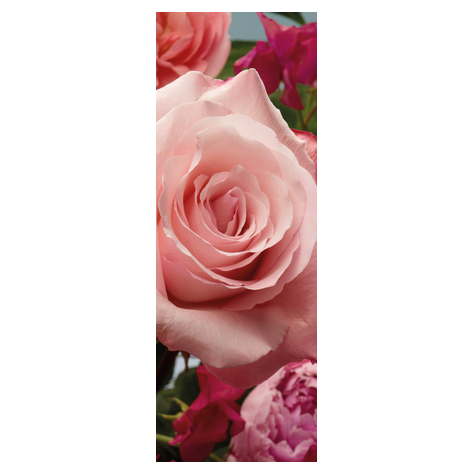 Papel De Parede Foto Não Tecido - Fragrância De Rosas - Tamanho 100 X 280 Cm