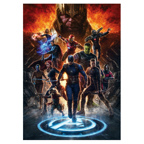 Papel De Parede Foto Não Tecido - Vingadores Vs Thanos - Tamanho 200 X 280 Cm