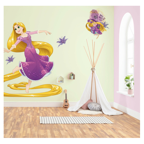 Papel De Parede Foto Não-Tecido Auto-Adesivo/Tatuagem De Parede - Rapunzel Xxl - Tamanho 127 X 200 Cm