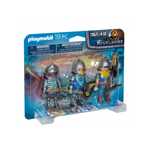 Playmobil Novelmore - Conjunto De 3 Cavaleiros Novelmore (70671)