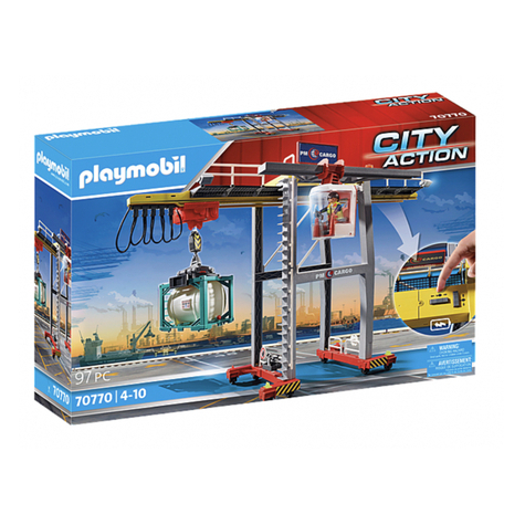 Playmobil City Action - Portalkran Mit Containern (70770)