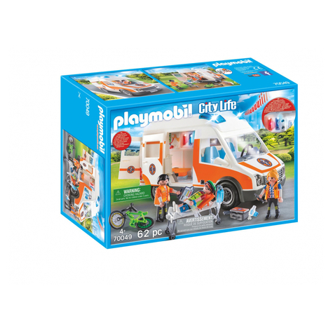 Playmobil City Life - Rettungswagen Mit Licht Und Sound (70049)