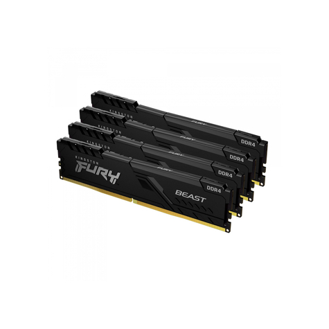 Kit Kingston Fury Beast Ddr4 4 X 32gb Dimm 288pin 3600mhz Kf436c18bbk4/128