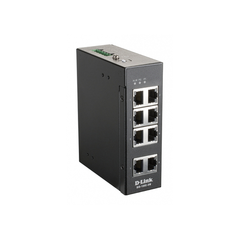 D-Link Industrial Fast Ethernet Switch Não Gerido Dis-100e-8w