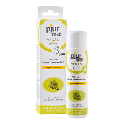 Lubricant : Pjur Med Vegan Glide Wb 100 Ml